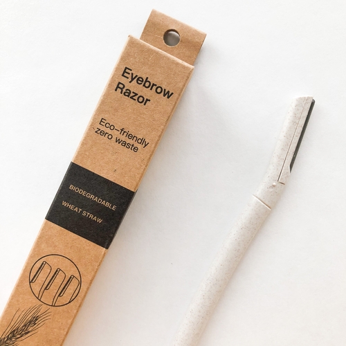 Biodegradable Wheat Straw Eyebrow Razor Trimmer - Eco Friendly - Image 2