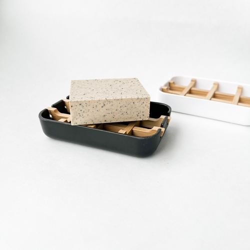 Biodegradable Bamboo & Cornstarch Soap Dish - Plastic Free Zero Waste - Image 5