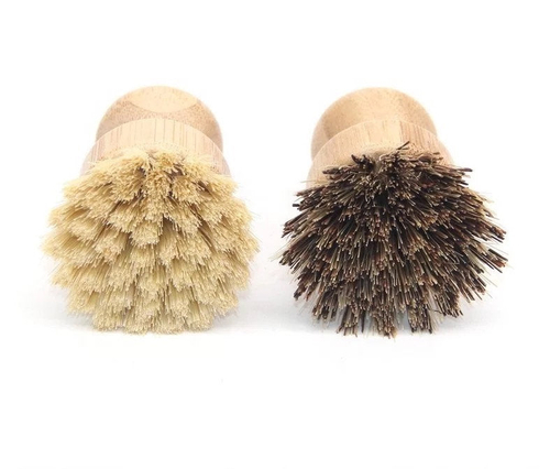 Bamboo Pot Scrubber - Zero Waste Dish Brush - Image 3