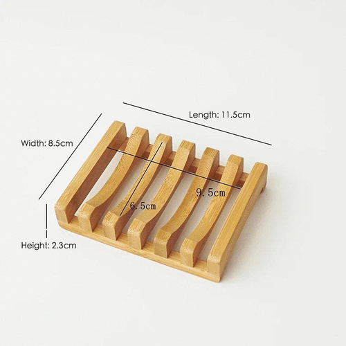 Natural Bamboo Soap Dish - Zero Waste Biodegradable Soap Tray - - Image 7