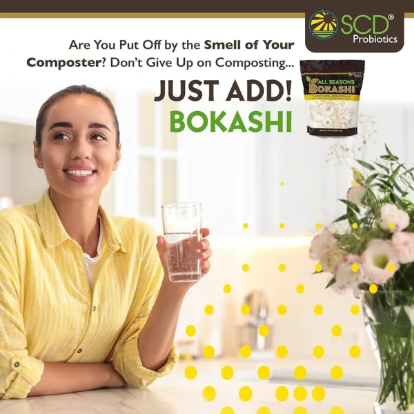 All Seasons Bokashi Compost Starter - 2 Lbs (1 Gallon) 6.6 Lbs Dry Bokashi Bran For Kitchen Compost Bin, Compost Pet And Food - Image 6